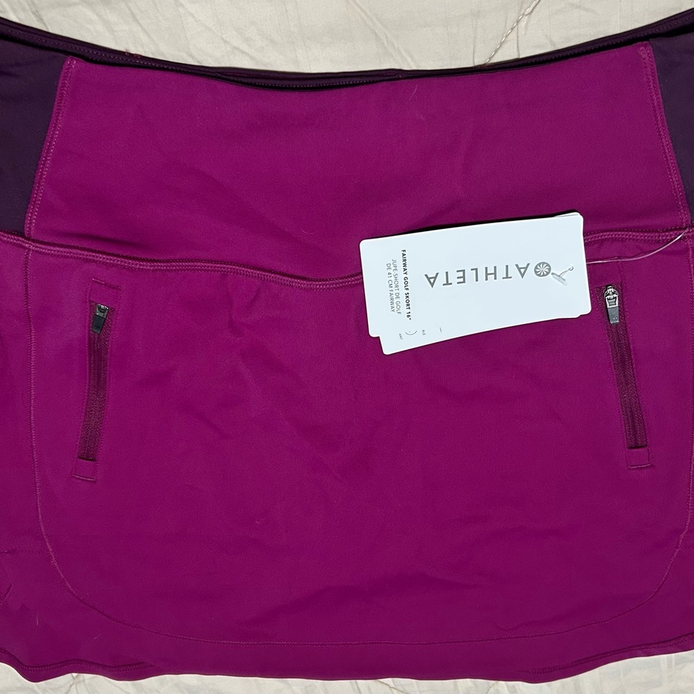 NWT GOLF Athleta  Magenta Skort